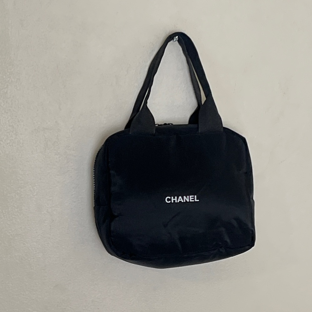 CHANEL Novelties  Mini Boston/Cosmetics Bag Black Limited Edition. New